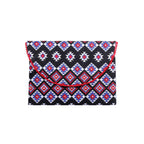Tribal Embroidered Clutch Pompom Bag- Thailand