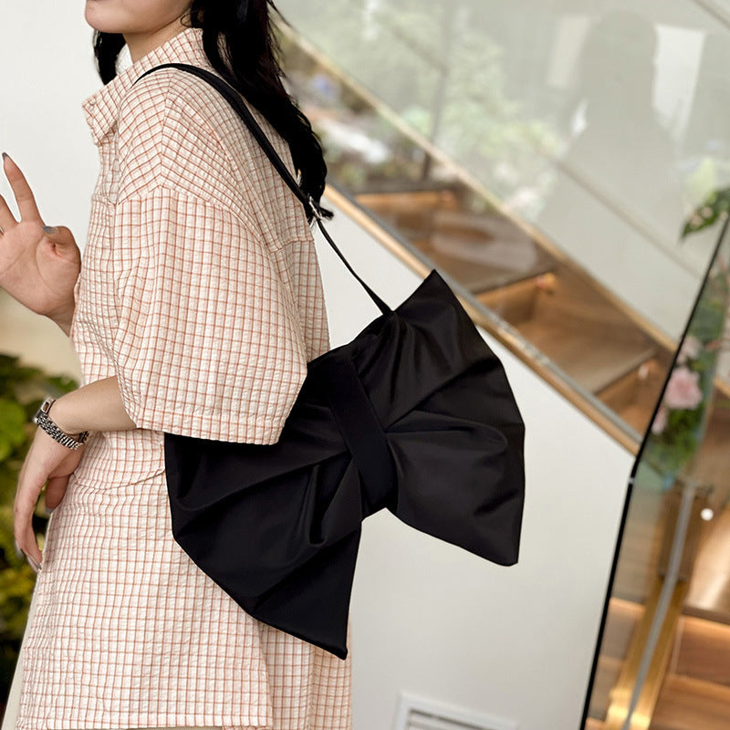 Chic Oversized Bow Clutch Bag With A Large Capacity