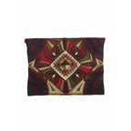 Tribal Embroidered Clutch Pompom Bag- Thailand