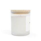 Candle — “Beautiful U” Frosted Glass Soy Candle, 11 oz — Minimal Wooden Lid Gift