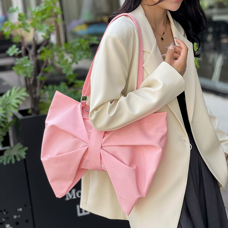 Chic Oversized Bow Clutch Bag With A Large Capacity