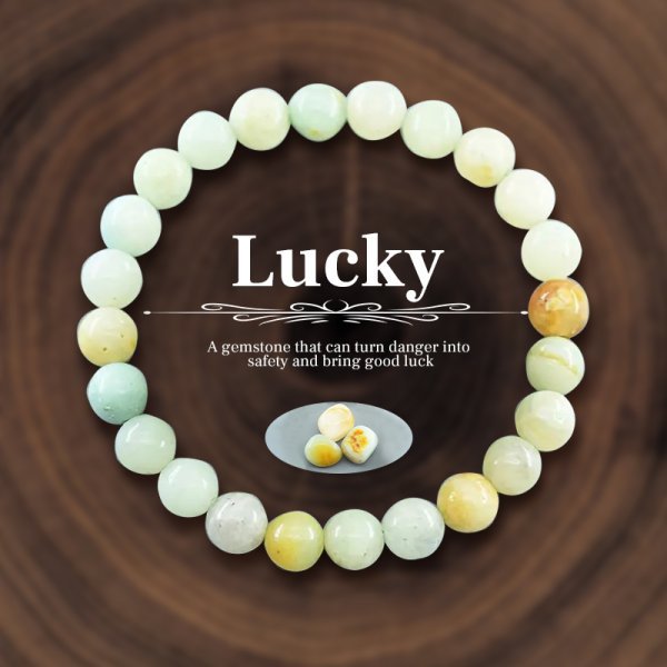 Yellow Tiger Eye Natural Stone Crystal Bead Bracelet