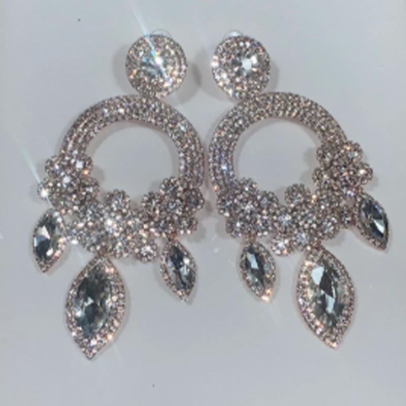 Pattern Exaggerated Earrings Female European And American Fashion High Sense