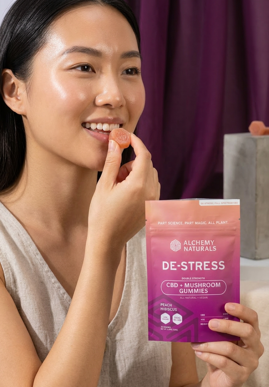 CBD Gummies For Stress - Full Spectrum + Mushroom