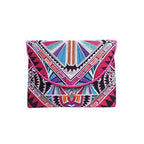 Tribal Embroidered Clutch Pompom Bag- Thailand