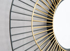 Comet Iron Franm Round Wall Mirror