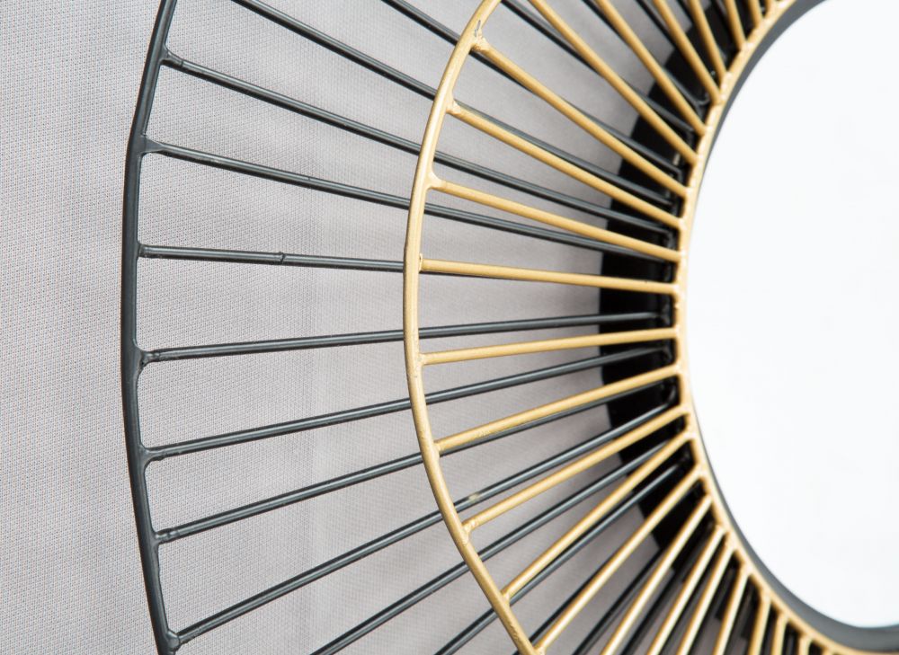 Comet Iron Franm Round Wall Mirror