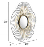 Comet Iron Franm Round Wall Mirror