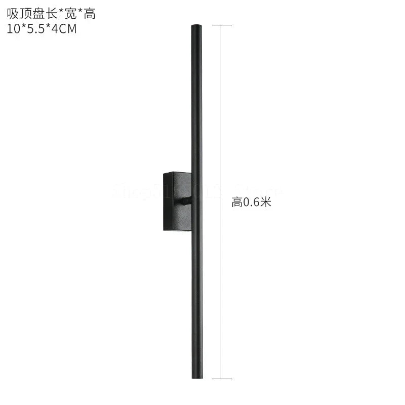 DecorBites™ Linear Metal Tubes LED Wall Light Gold for Modern Living Room & Bathroom Mirrors