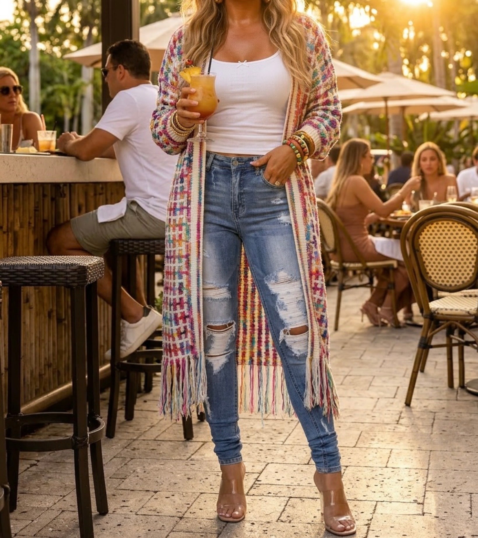 Full Size Distressed Skinny Jeans Plus Size