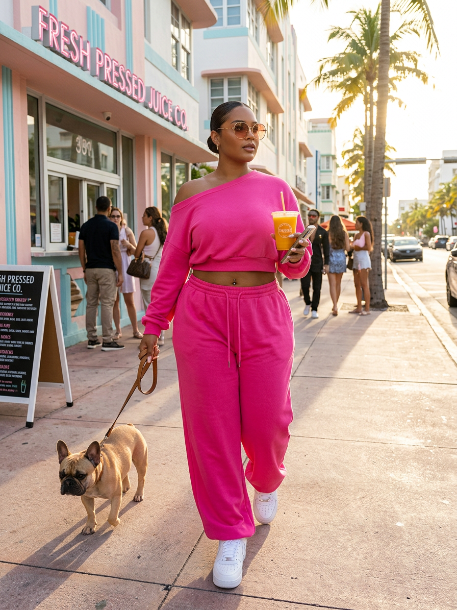 Boat Neck Long Sleeve Top and Pants Set