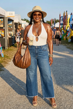 RISEN Full Size High Rise Ankle Wide Jeans Plus Size
