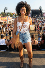 Floral Frilled Trim Spaghetti Straps Bodysuit