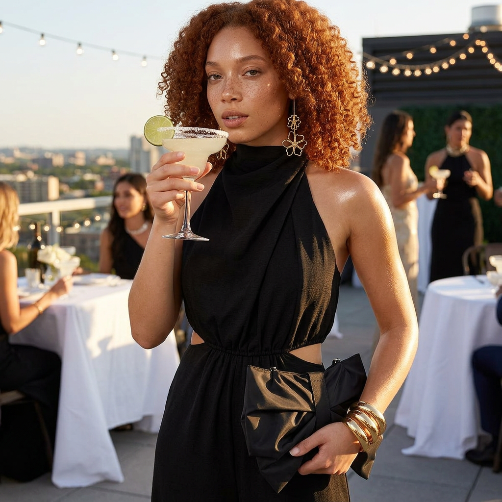 Cutout Sleeveless Wide Leg Jumpsuit