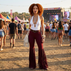 Fringe Flare Pants