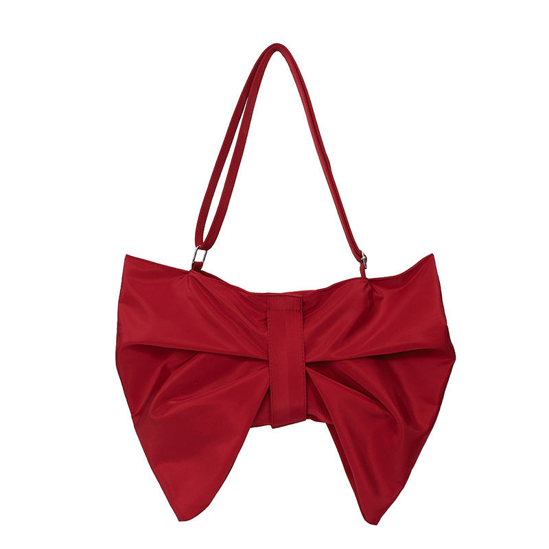 Chic Oversized Bow Clutch Bag With A Large Capacity