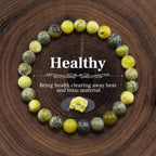 Yellow Tiger Eye Natural Stone Crystal Bead Bracelet