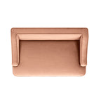 Duchess 33' Medium Princess Pet Bed Sofa with Fringe Skirt, Peach Orange Performance Velvet